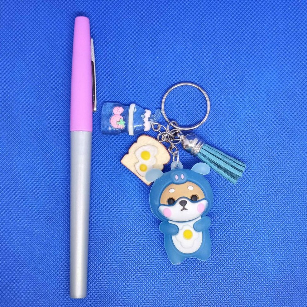 NEW- Shiba Keychain With Charms - Picture 5 of 7